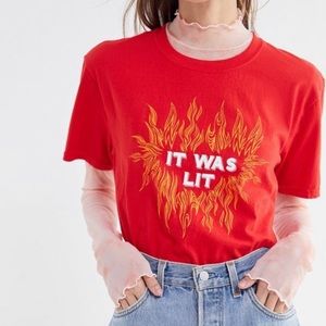 Urban Outfitters “It Was Lit” short sleeve